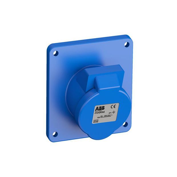 Tomada Industrial de Embutir 2P+T 32A IP44 - 232BRA6