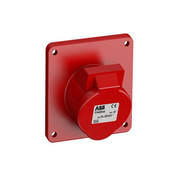 Tomada Industrial de Embutir 3P+T 16A IP44 - 316BRA6