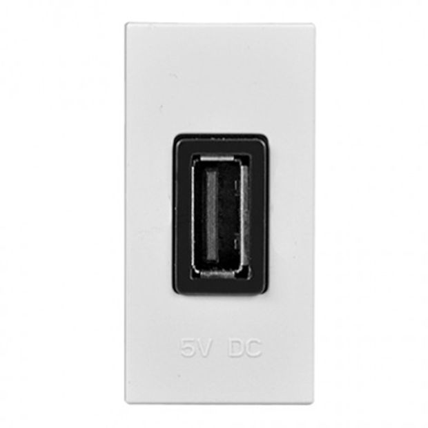 Tomada USB 750mA - 1 módulo
