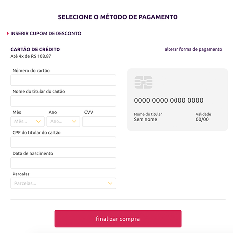 5 - Forma de pagamento