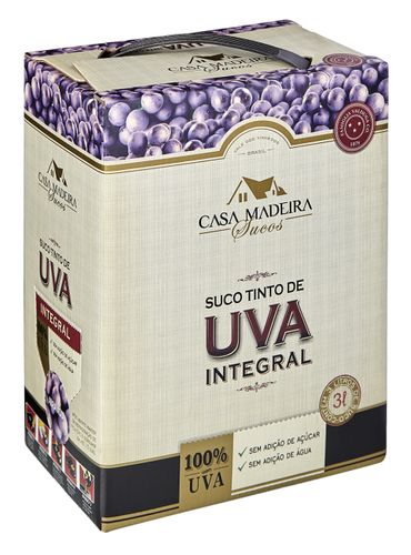 Casa Madeira Suco de Uva Integral Tinto Bag in Box 3000 mL