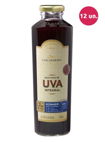 Casa Madeira Suco de Uva Integral Tinto Kosher 500 mL