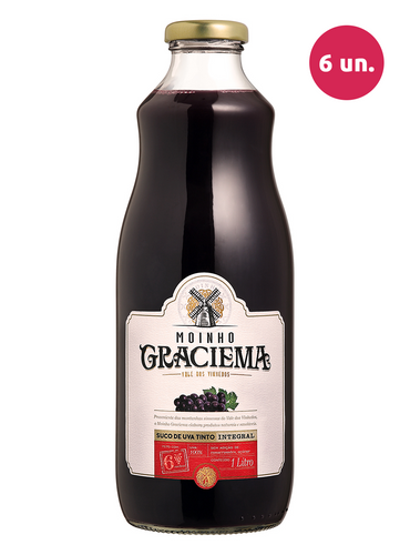 Moinho Graciema Suco de Uva Integral Tinto 1000 mL