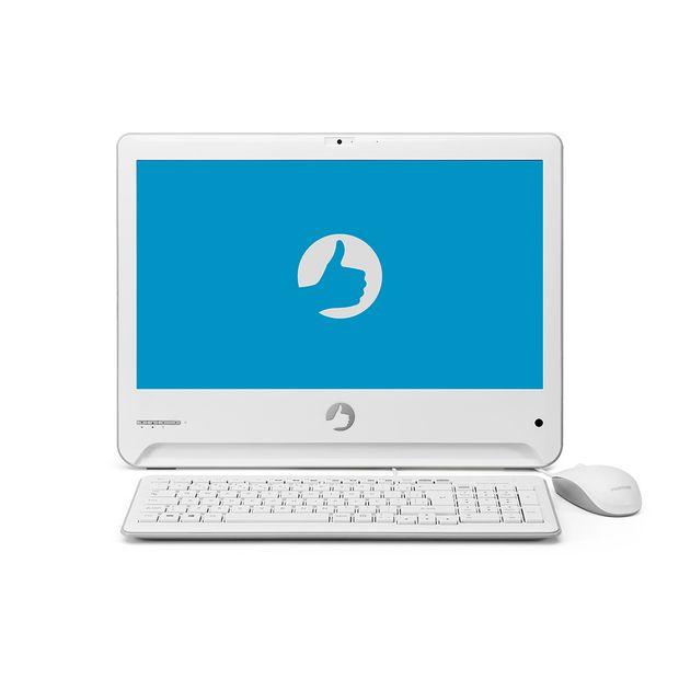 All In One Positivo Union I341Ta Intel Core I3 7ºGer 4Gb Ram 1Tb Hd Tela 18,5" Hd Led Win10H-Branco