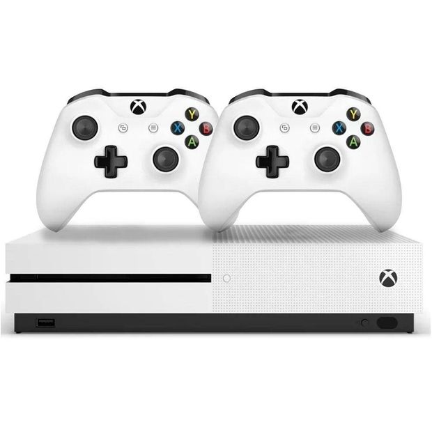 Console Xbox One S 1Tb 4K 2 Controles Branco - Microsoft - M1681 Xc/pt Brasil