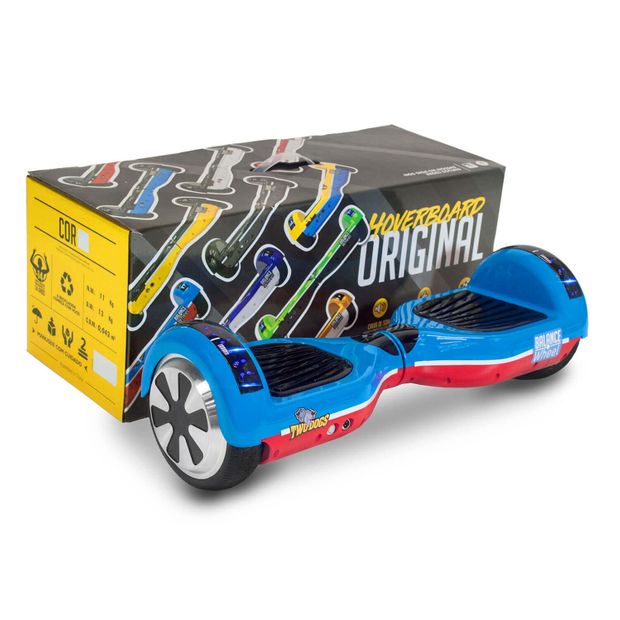 Hoverboard Teen Azul e Vermelho com Leds
