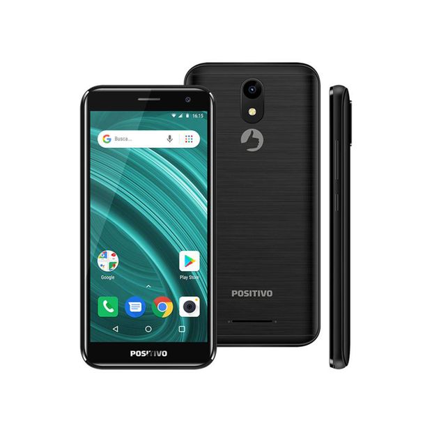Smartphone Positivo Twist 2 Go S541 Quad-Core 1Gb Ram Dual Chip Android Oreo 5'' 8Gb- Preto